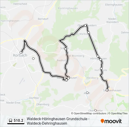 510.2 Bus Line Map