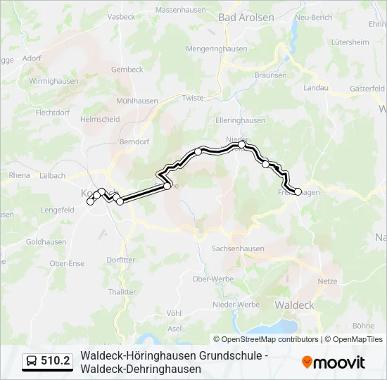 510.2 Bus Line Map