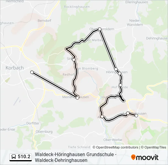 510.2 Bus Line Map