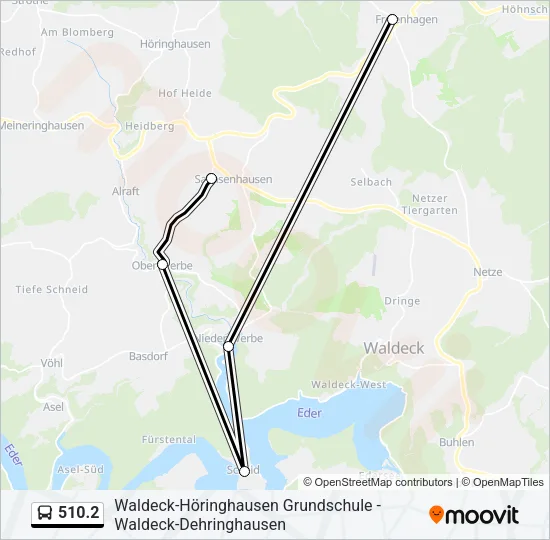 510.2 Bus Line Map