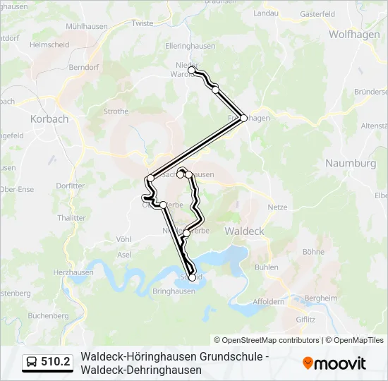 510.2 Bus Line Map