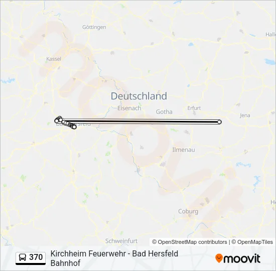 370 Bus Line Map