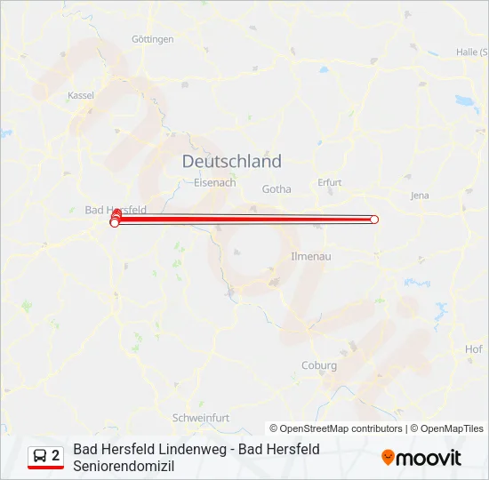 2 Bus Line Map