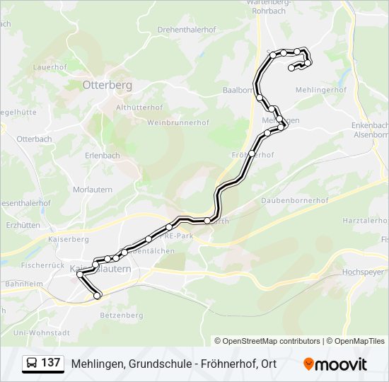 137 Bus Line Map