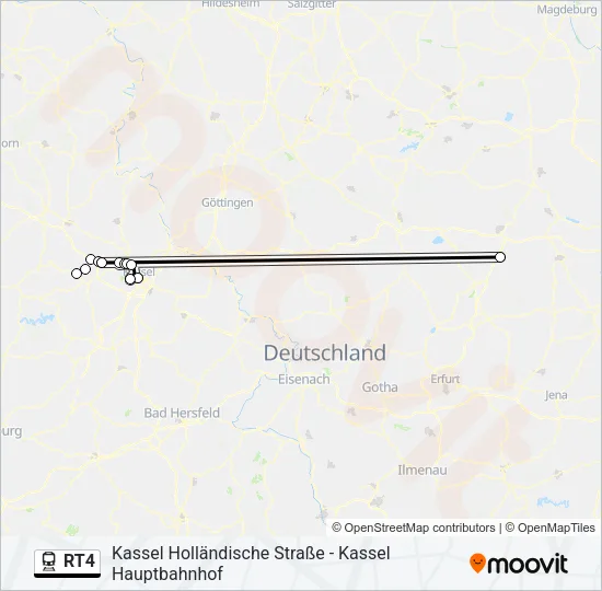 RT4 Train Line Map