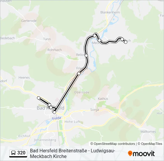 320 Bus Line Map