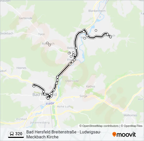 320 Bus Line Map
