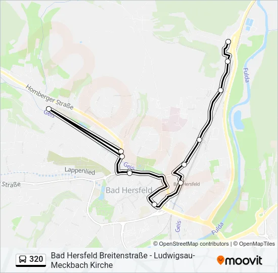 320 Bus Line Map