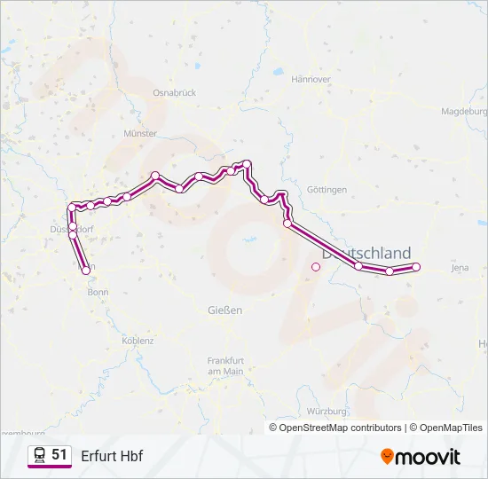 51 Train Line Map
