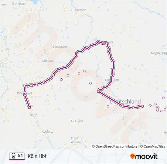 51 Train Line Map