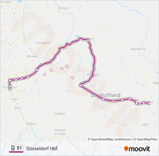 51 Train Line Map