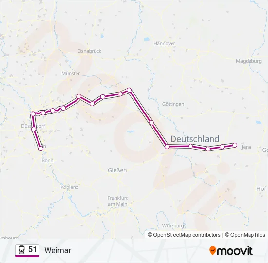 51 Train Line Map