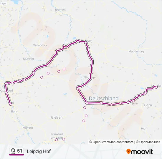51 Train Line Map