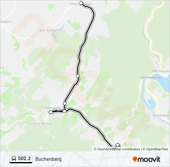 502.2 Bus Line Map