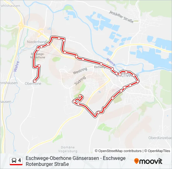 4 Bus Line Map