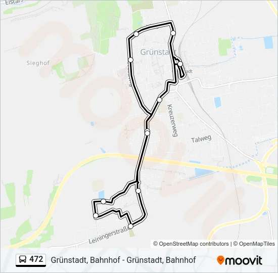 472 Bus Line Map