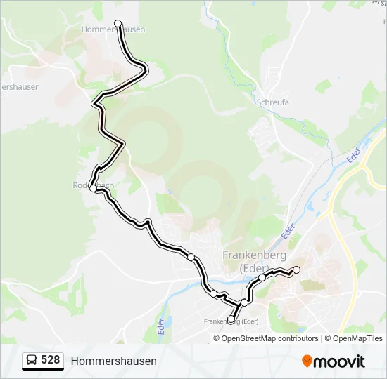528 Bus Line Map