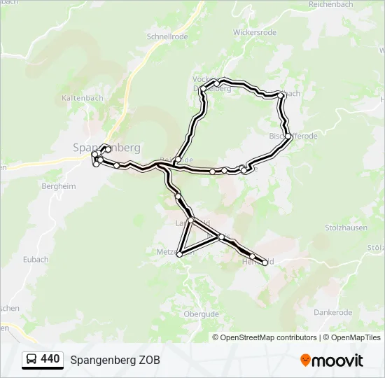 440 Bus Line Map
