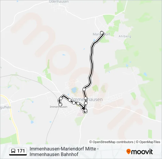 171 Bus Line Map