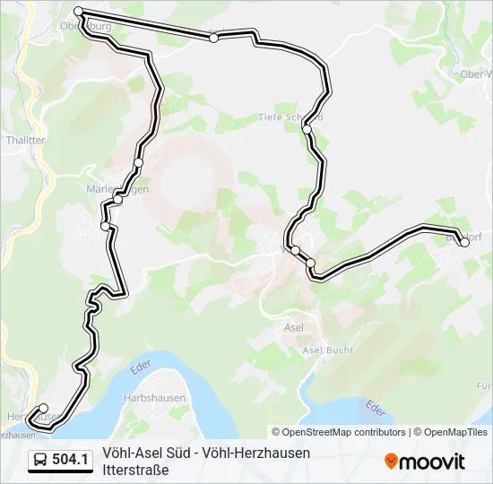 504.1 Bus Line Map