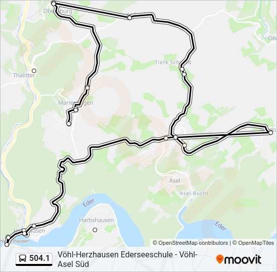 Автобус 504.1: карта маршрута