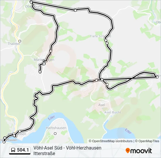 504.1 Bus Line Map
