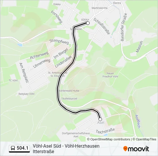 504.1 Bus Line Map
