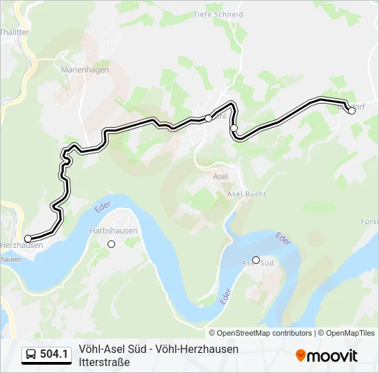 504.1 Bus Line Map