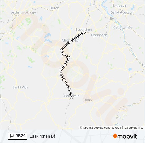 RB24 Bus Line Map