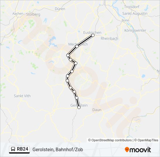 RB24 Bus Line Map