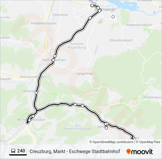 240 Bus Line Map