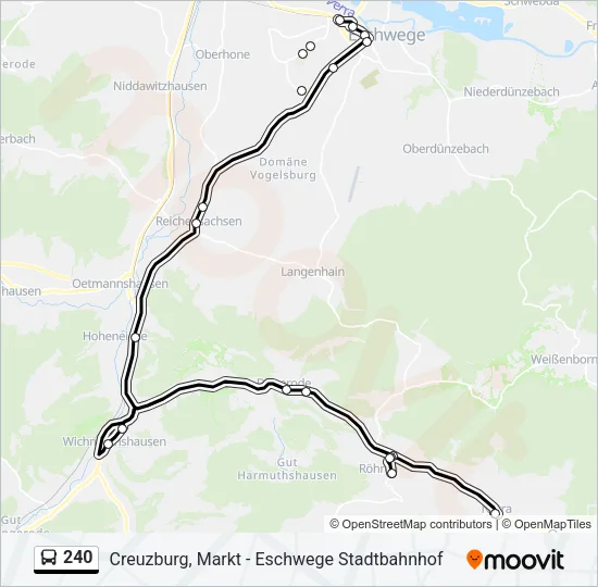240 Bus Line Map