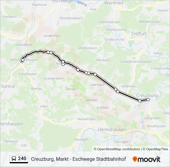 240 Bus Line Map