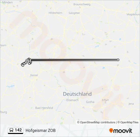 142 Bus Line Map