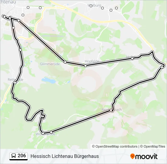206 Bus Line Map
