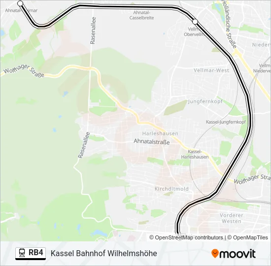 RB4 Train Line Map