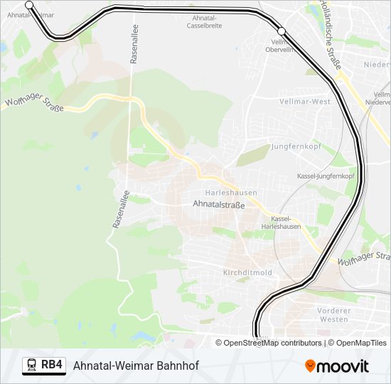 RB4 Train Line Map