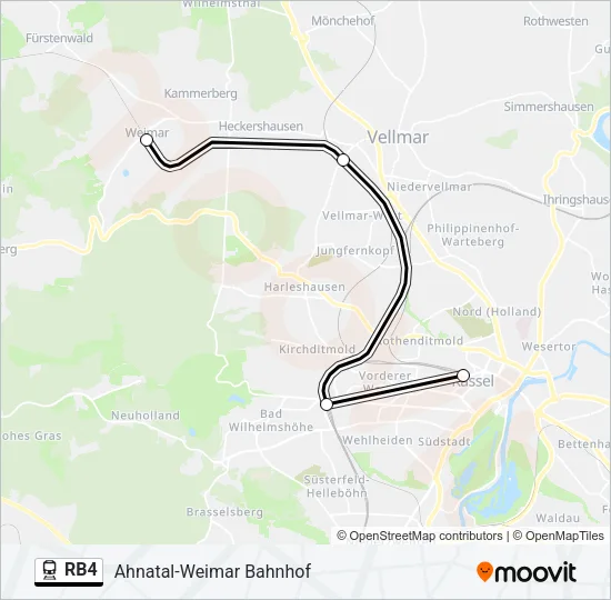 RB4 Train Line Map