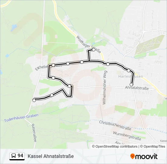 94 Bus Line Map
