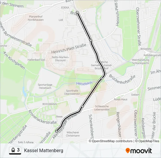3 Light Rail Line Map
