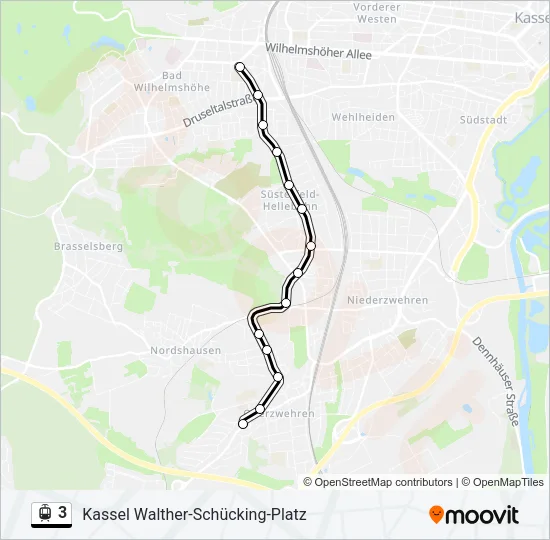 3 Light Rail Line Map