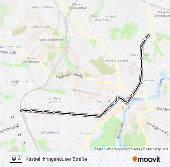 3 Light Rail Line Map