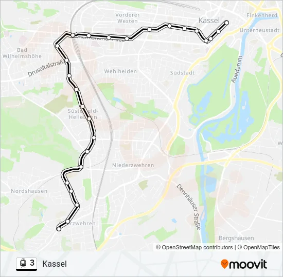 3 Light Rail Line Map