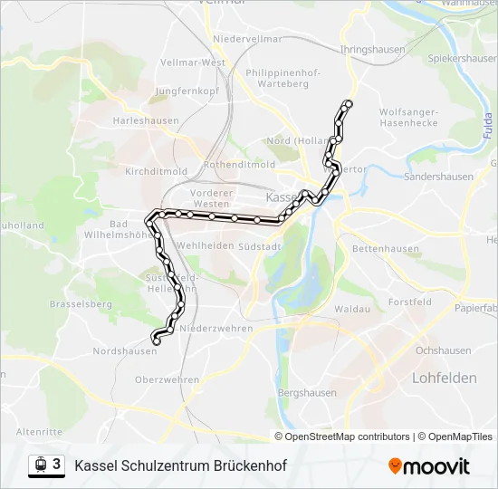 3 Light Rail Line Map