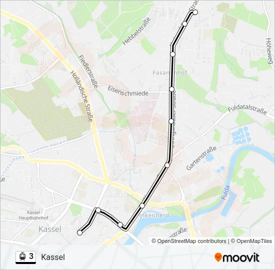 3 Light Rail Line Map