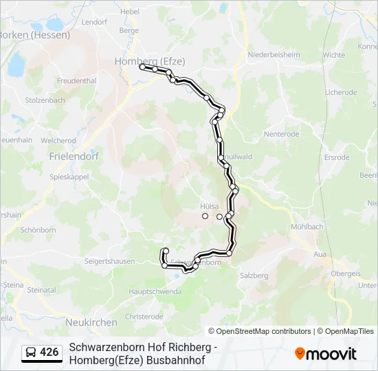 426 Bus Line Map