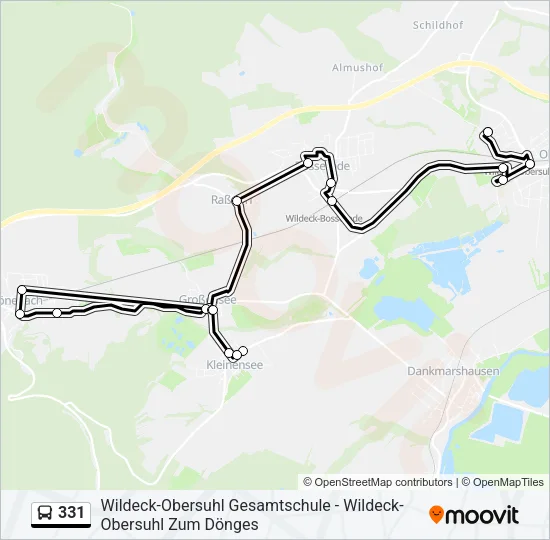 331 Bus Line Map
