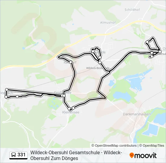 331 Bus Line Map