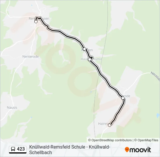 423 Bus Line Map