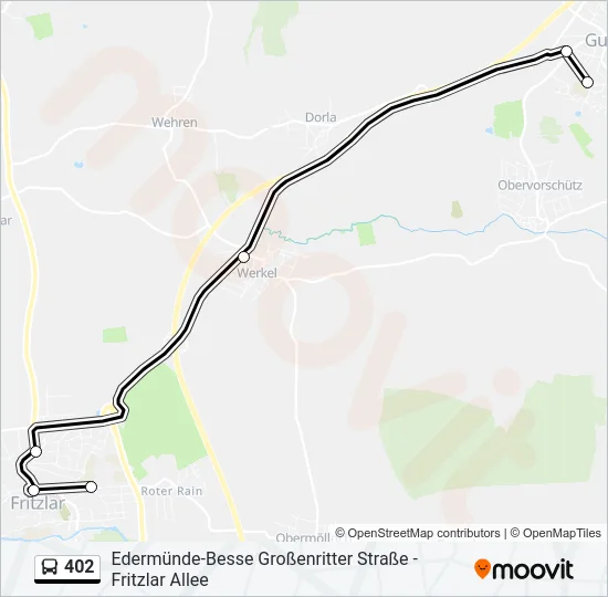 402 Bus Line Map